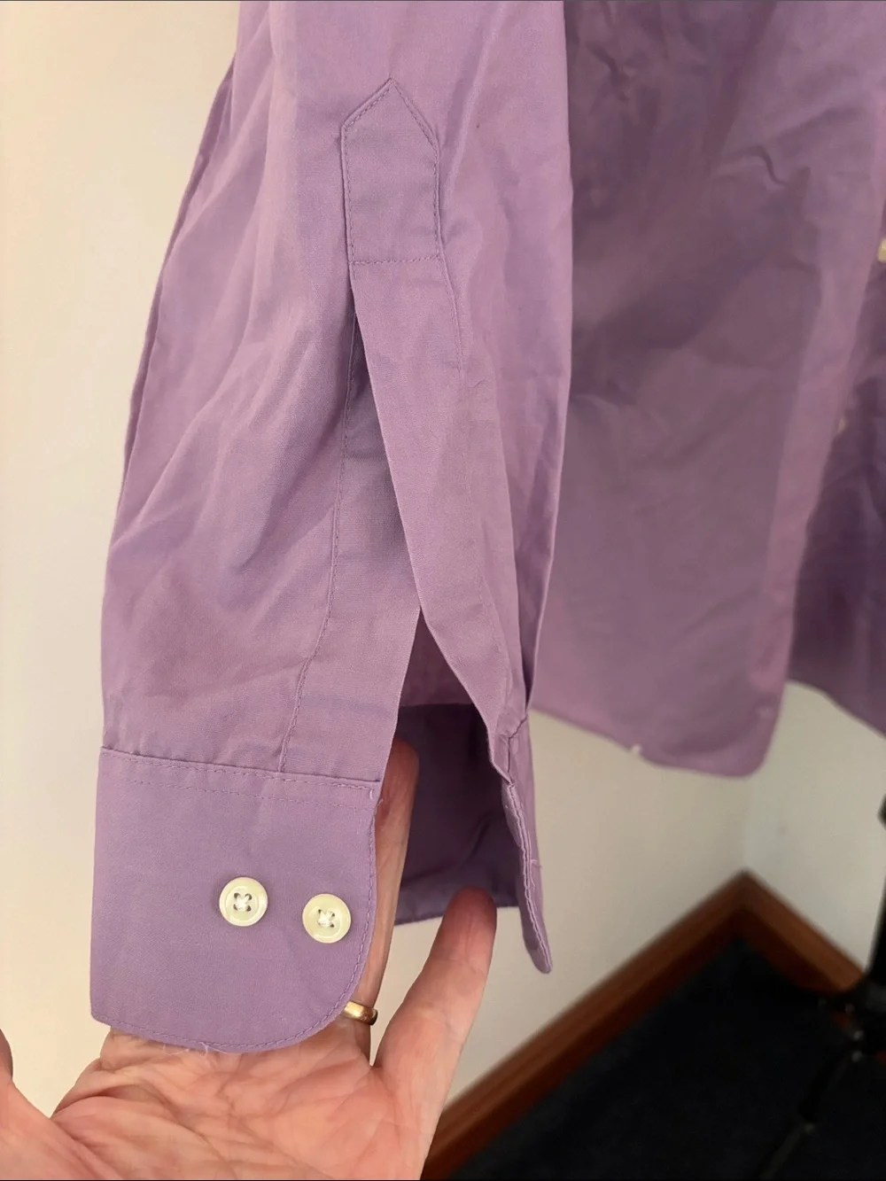 Van Heusen Men’s Purple Button-Up Dress Shirt